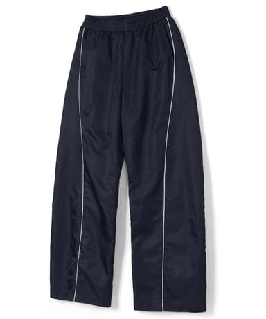 Baseball Curved Wide Nylon Pants (Fleece-lined) Navy_SEPT028NAVY