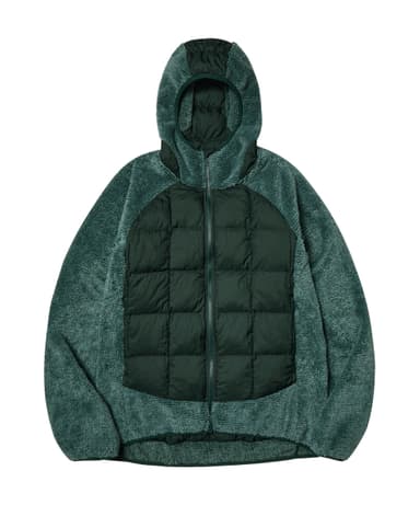 Alloy Fleece Hoodie Jacket (Dark Green)