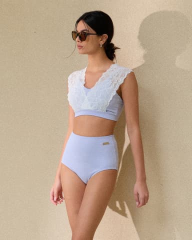 lavender lace bikini top
