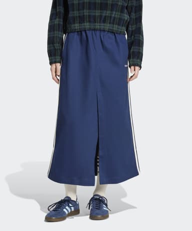 Cotton Twill Midi Skirt - Navy / IX1039
