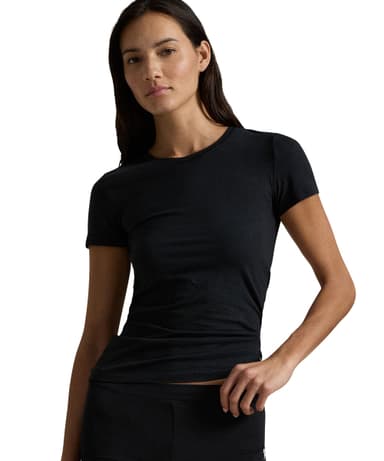Women's short-sleeve T-shirt Black 4P0486