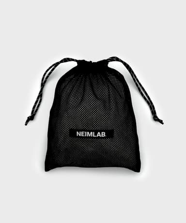 Mesh String Pouch Black
