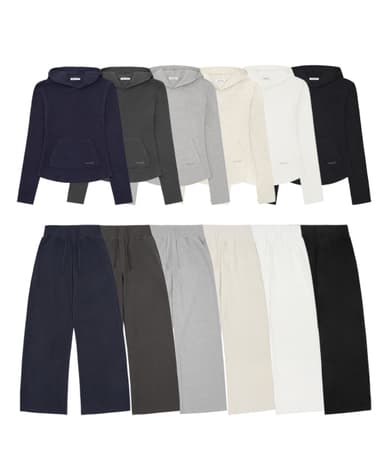 [SET] W Basic Slim Hoodie & W Basic High-Waisted Sweatpants