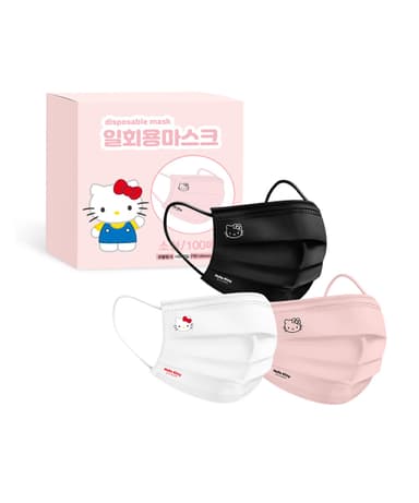 PWX Sanrio Small Children's Hello Kitty Dental Masks 100 Pieces
