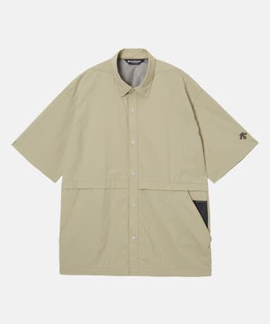 [ALLTERRAIN 81] WOVEN HALF SHIRT Beige SR213KSR52
