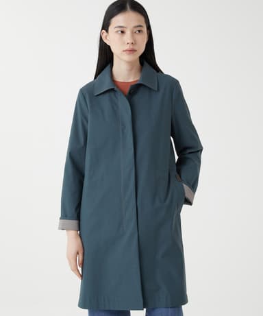 Stand collar long trench coat_MDBEB3F8131