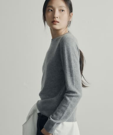 (Women's) 100% Fine Cashmere Crew Neck 10 Colors