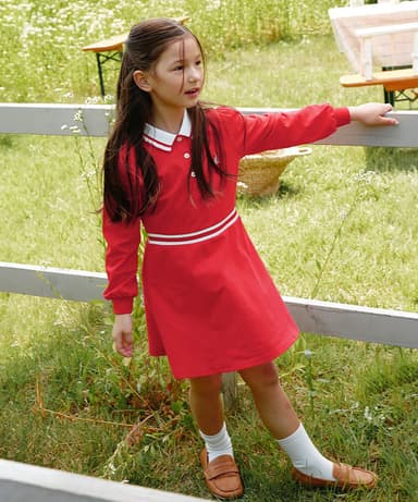 [Essential] Red Pique Dress for New School Year (BI6871GE16)