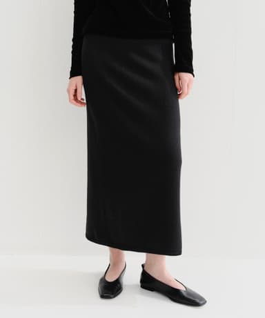 ENRI WOOL KNIT SKIRT (BLACK)