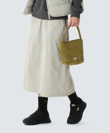 Corduroy Mini Tote Bag 2L (S26FWFTB62) Olive Green