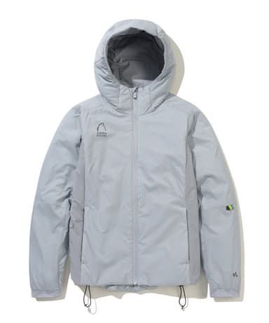 W) Mari Lightweight Insulation Hooded Jacket ASH BLUE