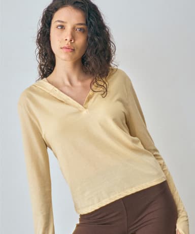 Soma Hooded Tee (Butter Yellow)