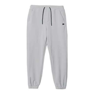 Women's H Logo Fleece Jogger Pants Light Grey