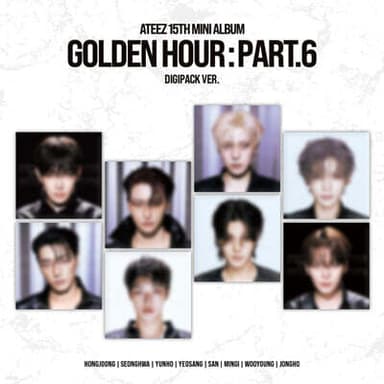ATEEZ - 15TH MINI ALBUM [GOLDEN HOUR : Part.6][DIGIPACK VER.][8-Type SET]
