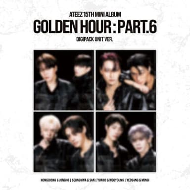 ATEEZ - 15TH MINI ALBUM [GOLDEN HOUR : Part.6][DIGIPACK UNIT VER.][1 out of 4 types sent randomly]