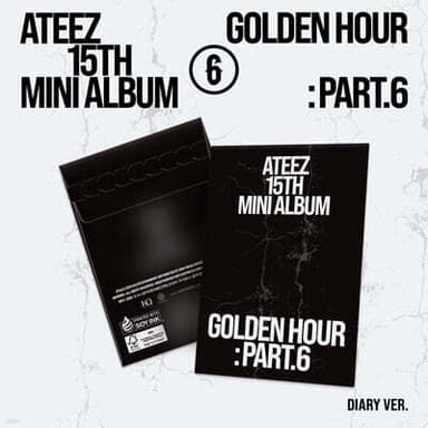 ATEEZ - 15TH MINI ALBUM [GOLDEN HOUR : Part.6][POCAALBUM][DIARY VER.]