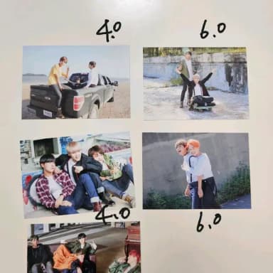 방탄bts  버터플라이드림 전시회 유닛 인화사진