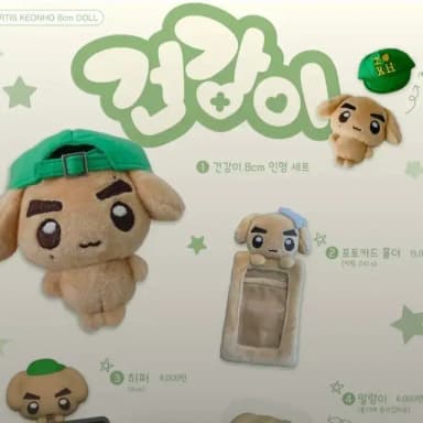 코르티스 건호 건강이 인형 + 포카홀더 양도 cortis