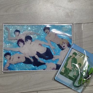 프리 free! 팝마트 쿠지 카드 키홀더 마코토