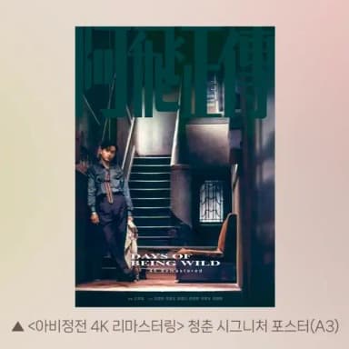 아비정전 4K 리마스터링 티저 포스터