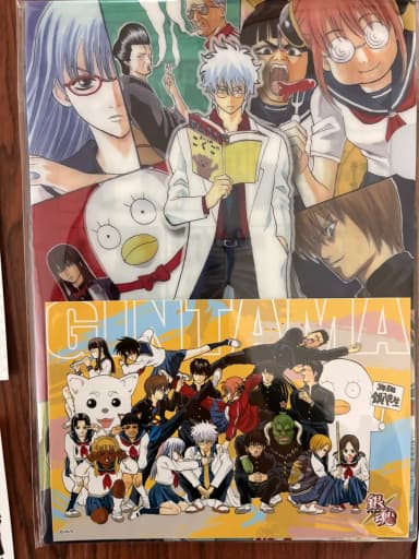 Jump Shop Pop Up Gintama Sanjetsu Gintoki Sensei Clear File Postcard Set