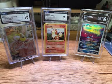 Pokemon Card Menpachi, Gardi, Kerdio CGC, PCG Grade Cards 3-Pack Bulk Sale