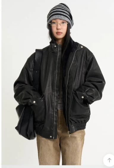 Raucohhaus Glow Mustang Puffer Jacket Black