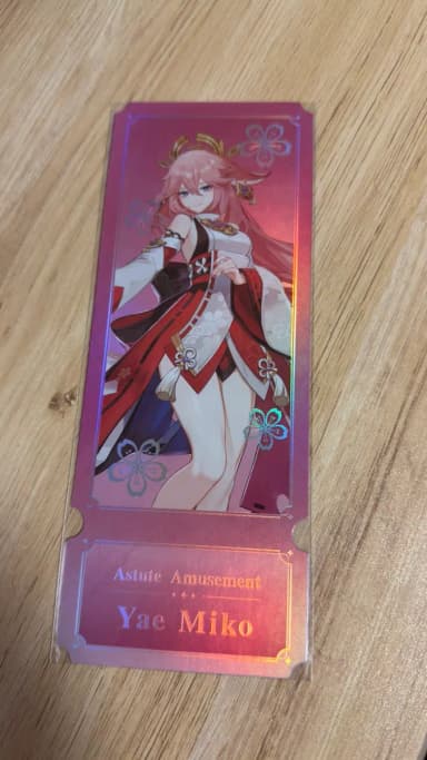 Genshin Impact Yae Miko Hologram Ticket