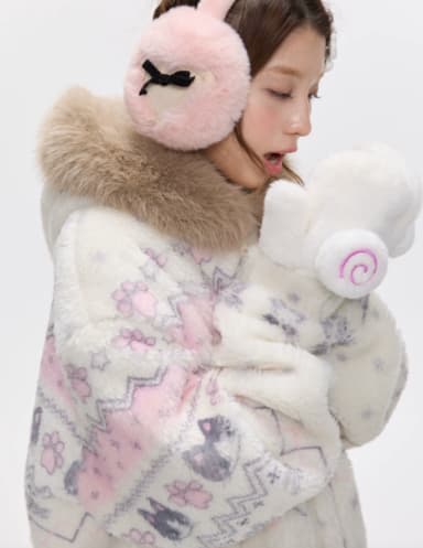 Betweenand Fur Hood Jacket
