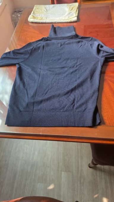 [Authentic/L] Tommy Hilfiger Tailored Luxury Wool 100% Turtleneck Knit (Navy)