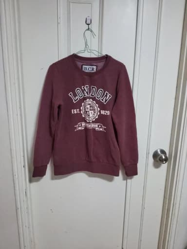 B.C.R London Sweatshirt Burgundy (33)
