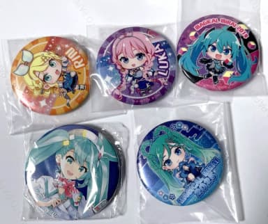 Vocaloid Hatsune Miku Rin Luka Len Magical Mirai Can Badge Set