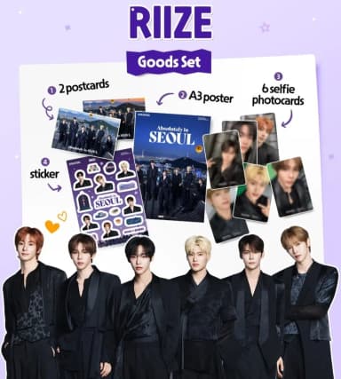 Visit Seoul Visit Seoul Riize Poca Postcard Poster Set
