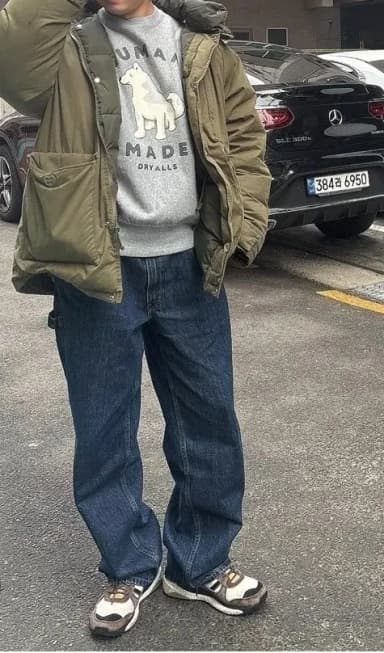 [Humanmade / XL] Human Made Polar Bear Padded Parka (Olive Drab)
