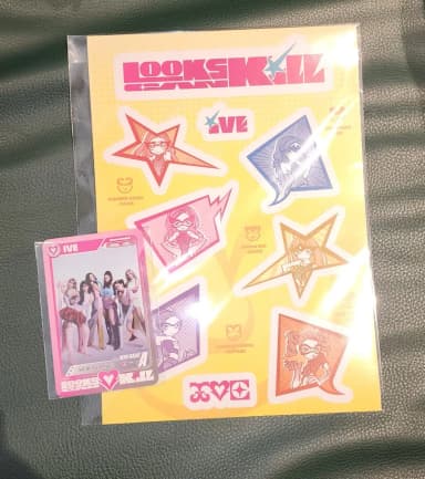 IVE Lookscan LCK Trading Card Treca Lotte Cinema Sticker