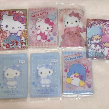 (Trade/Sale) Sanrio Kitty Tuxedo Sam Little Twin Star Wehaas Card Photocard