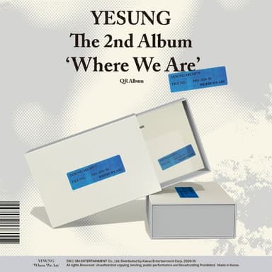 [Dingo KillingVoice gift] YESUNG - 2nd Studio Album [Where We Are] (QR Ver.) (Smart Album) **Non-refundable**