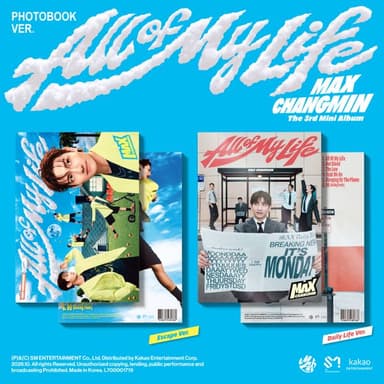 [In-Person Autograph Event] MAX CHANGMIN - 3rd Mini Album [All Of My Life] (Photobook Ver.) (Random Ver.)