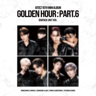 [4CD Set] ATEEZ - 15th Mini Album [GOLDEN HOUR : Part.6] (DIGIPACK UNIT Ver.)
