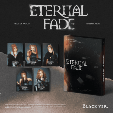 [Ketapo Special Gift] Heart of Woman - 1st Mini Album [ETERNAL FADE] (Black Ver.)