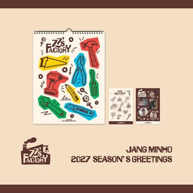 Jang Min Ho - 2027 Season's Greetings [77's FACTORY] Wall Calendar & Sticker Set