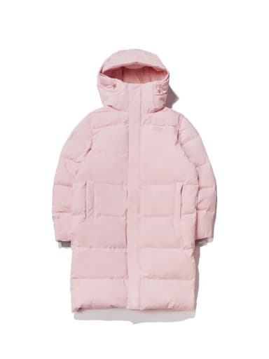 STELOL S Windstopper Long Down Jacket_Indian Pink