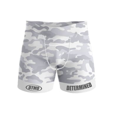 White camo three-quarter length tights
