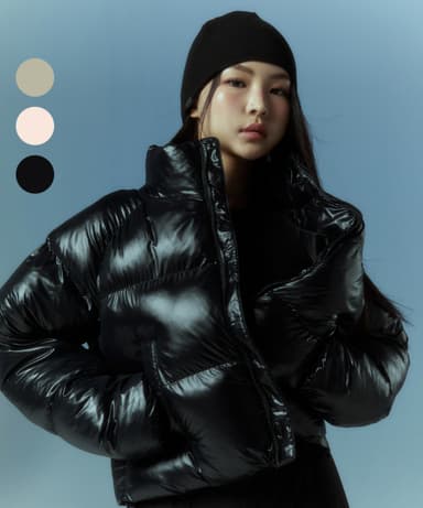 Glam Crop Padded Jacket for Women (3 colors)