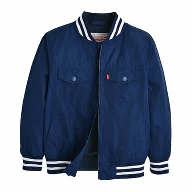 Mesh Line Bomber Jacket (Junior) Navy