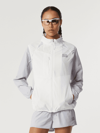 AIR THROUGH 2WAY ZIP LIGHTWEIGHT VEST-WHITE