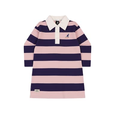 Border Collar Jersey Dress RC 2103 Purple