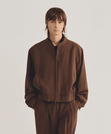 Groove Cupro Blouson Jacket Brown