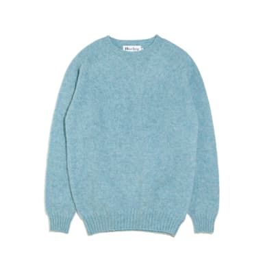 Shaggy Dog Crew Neck Sweater - Duck Egg