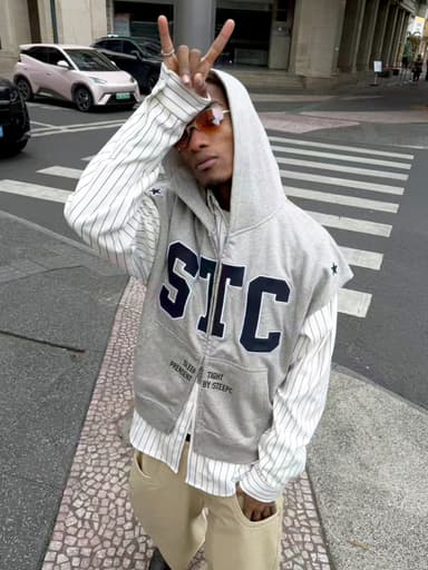 STC*Cotton Hooded Vest